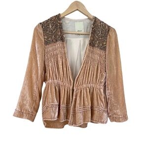 Anthropologie Elevenses Velvet‎ Jacket vintage